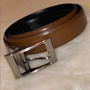 Genuine Leather  Tan black Men’s belt